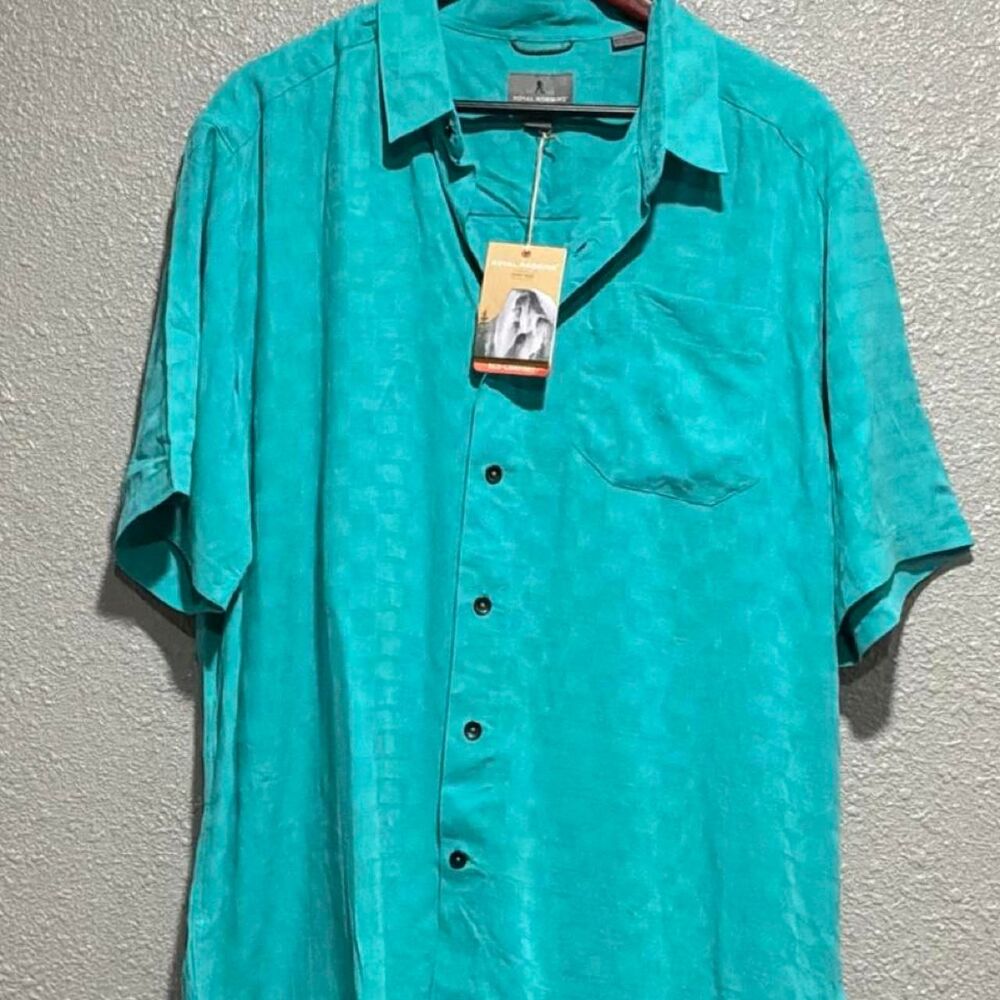Royal-robbins Men's Blue and Green Shirt